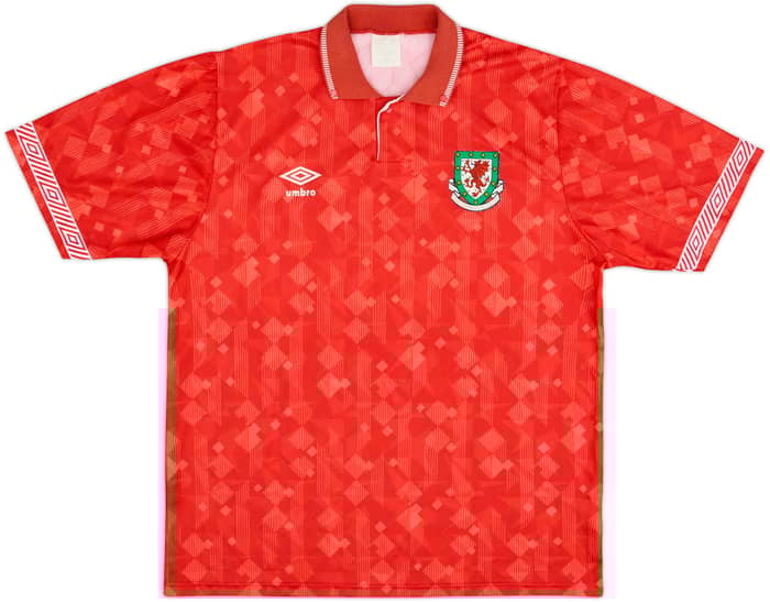 1990-92 Wales Home Shirt - 6/10 - (XL)