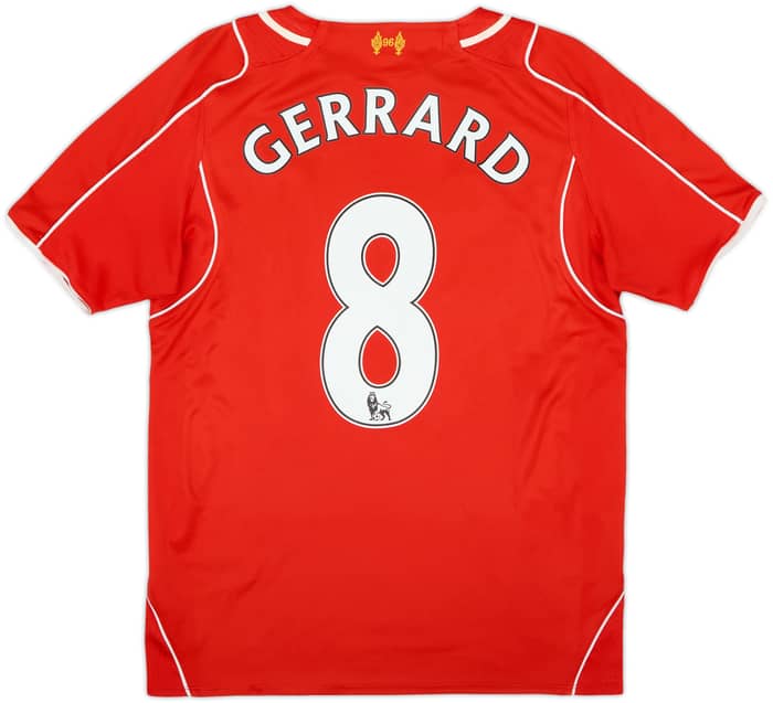 2014-15 Liverpool Home Shirt Gerrard #8 - 6/10 - (S)