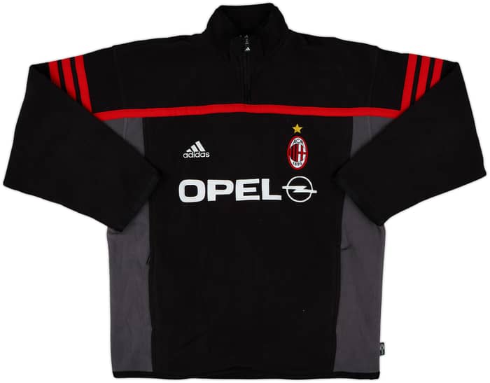2000-01 AC Milan adidas 1/4 Zip Training Top - 8/10 - (L)