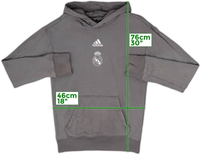 2020-21 Real Madrid adidas Hooded Top - 8/10 - (S)