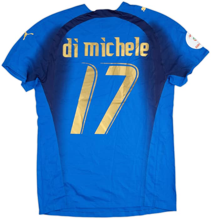 2006-07 Italy Match Issue Home Shirt Di Michele #17