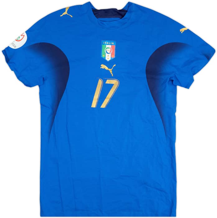 2006-07 Italy Match Issue Home Shirt Di Michele #17