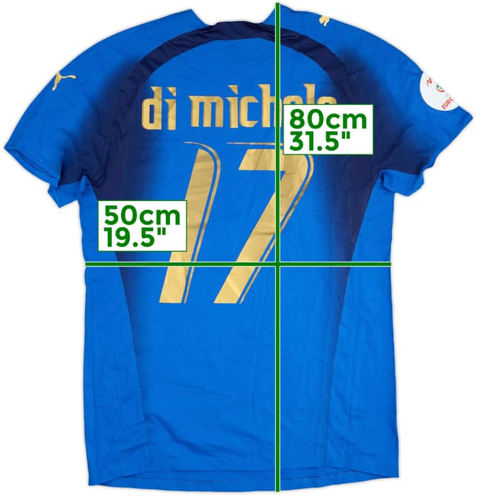2006-07 Italy Match Issue Home Shirt Di Michele #17