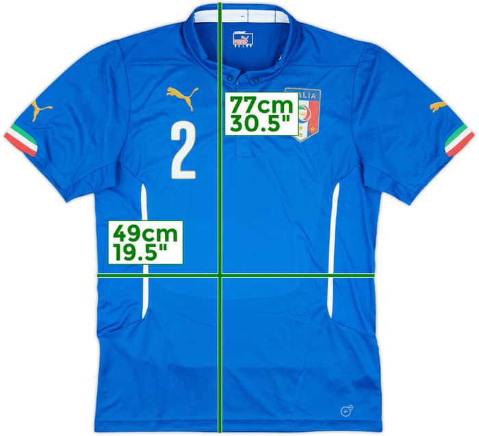 2014-15 Italy Match Issue Home Shirt #2 (Marcolin)