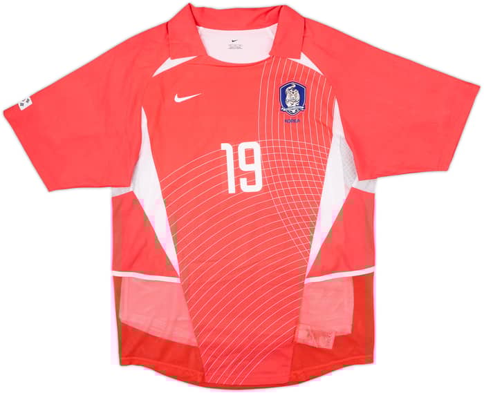 2002-03 South Korea Player Issue Home Shirt J.H.Ahn #19 - 8/10 - (M)