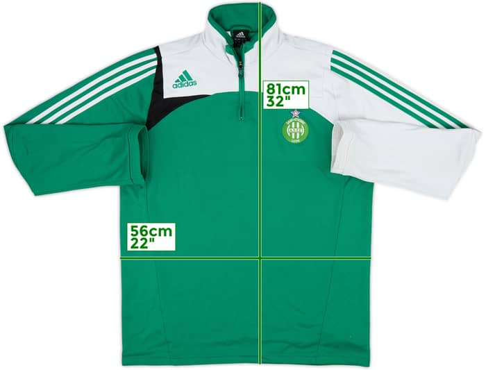 2007-08 Saint Etienne adidas 1/4 Zip Training Top - 5/10 - (XL)