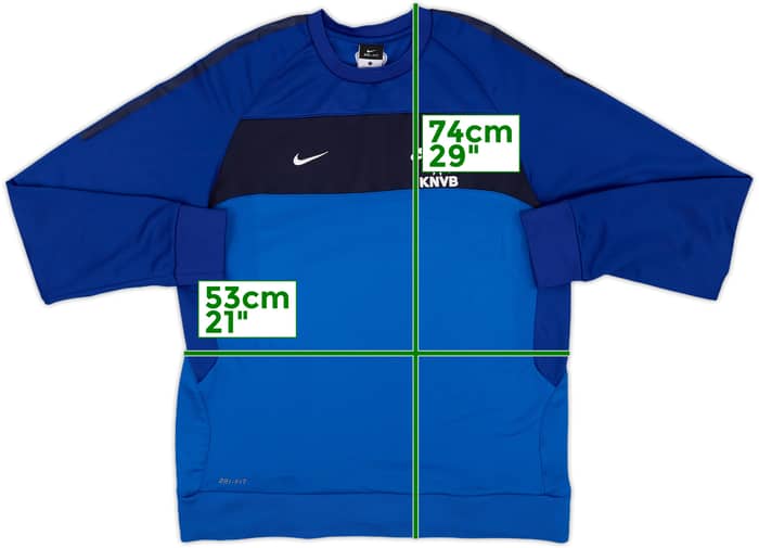 2010-11 Netherlands Nike Sweat Top - 8/10 - (L)