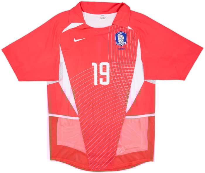 2002-03 South Korea Player Issue Home Shirt J.H.Ahn #19 - 9/10 - (S)