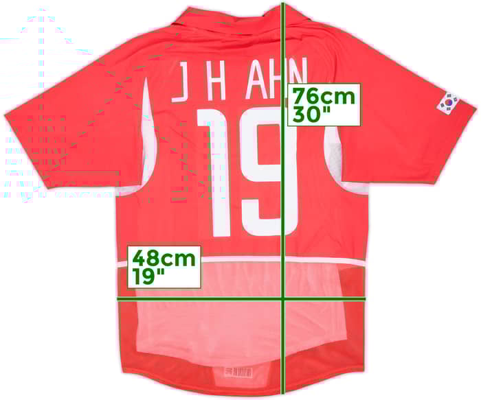 2002-03 South Korea Player Issue Home Shirt J.H.Ahn #19 - 9/10 - (S)