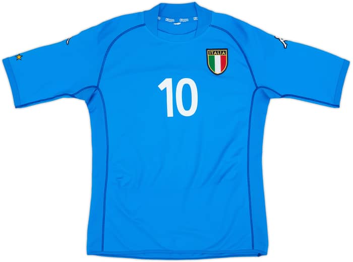 2002 Italy Home Shirt Totti #10 - 6/10 - (M)