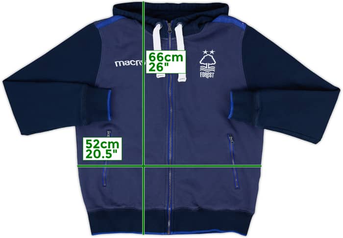 2018-19 Nottingham Forest Macron Hooded Track Jacket - 9/10 - (M)