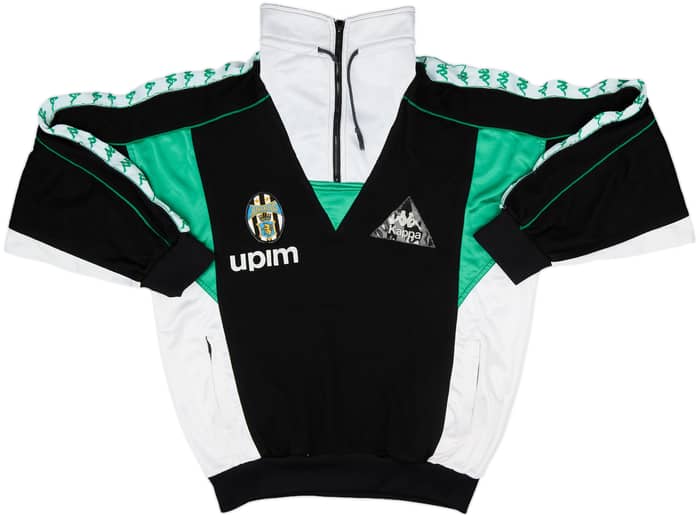 1990-91 Juventus Kappa 1/4 Zip Drill Top - 8/10 - (L)