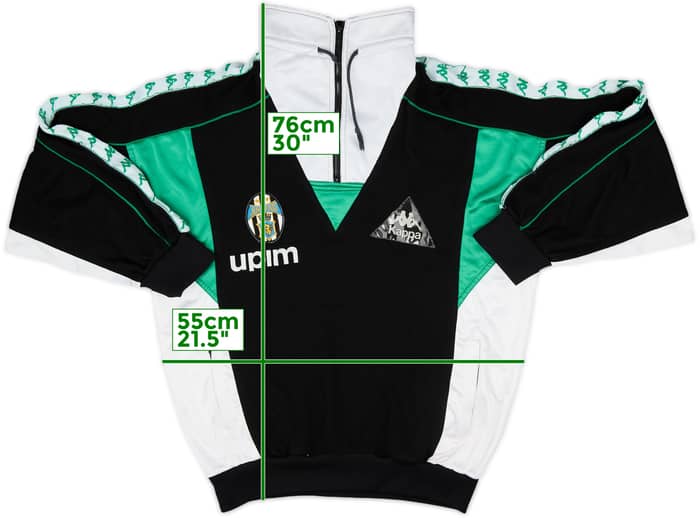 1990-91 Juventus Kappa 1/4 Zip Drill Top - 8/10 - (L)