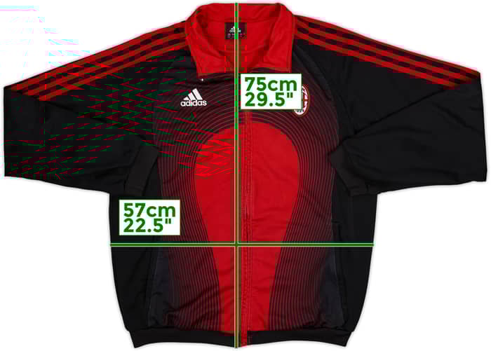 2006-07 AC Milan adidas Track Jacket - 8/10 - (M/L)