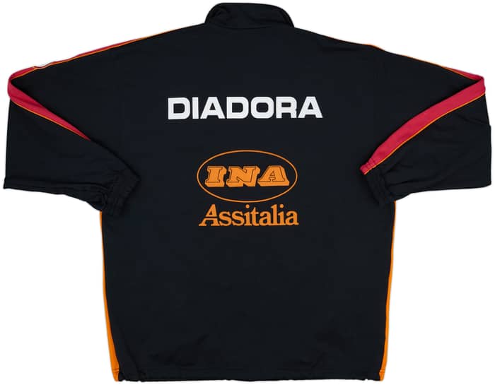 1998-99 Roma Diadora 1/4 Zip Training Top - 8/10 - (XL)