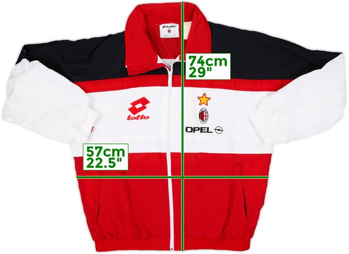 1994-95 AC Milan Lotto Track Jacket - 8/10 - (XL)