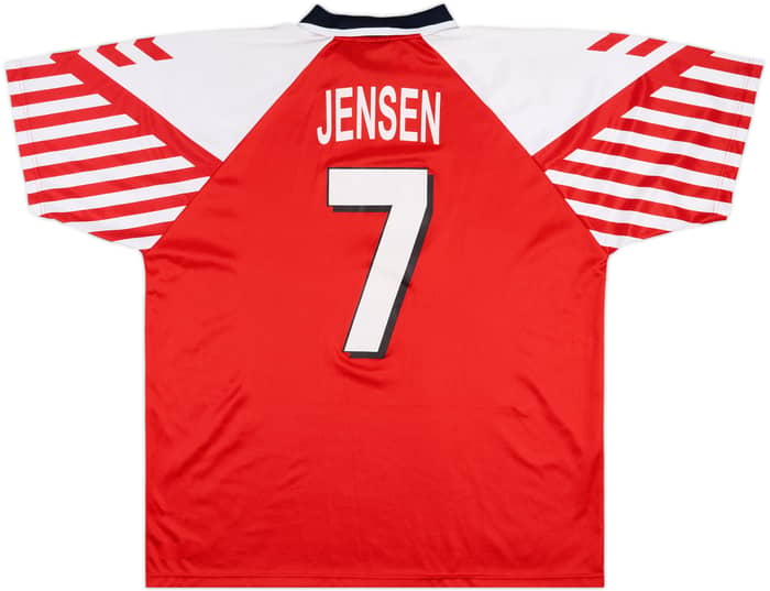 2001-02 Denmark Retro Euro '92 Home Shirt Jensen #7 - 7/10 - (XXL)