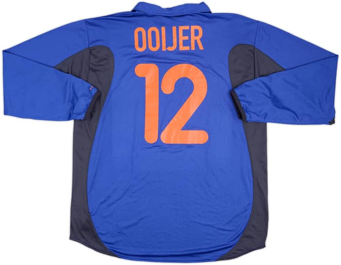 2000 Netherlands Match Issue Away L/S Shgirt Ooijer #12