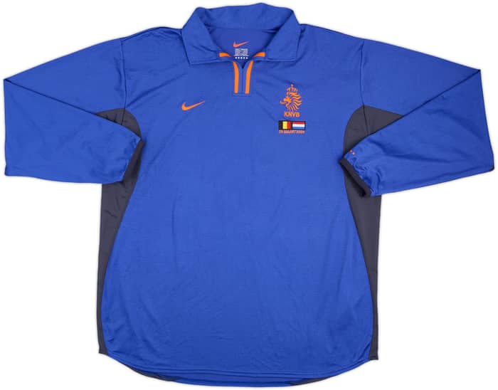 2000 Netherlands Match Issue Away L/S Shgirt Ooijer #12