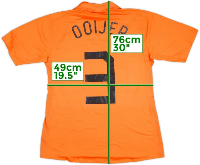 2006 Netherlands Match Worn Home Shirt Ooijer #3