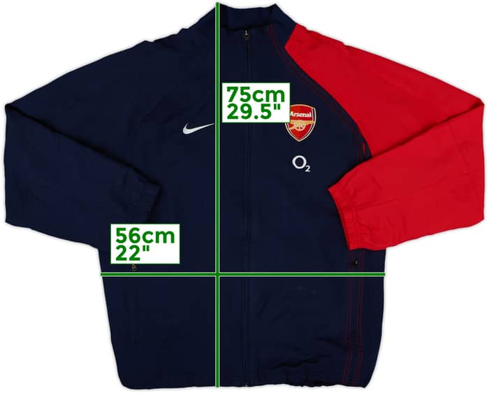 2004-05 Arsenal Nike Track Jacket - 8/10 - (M)