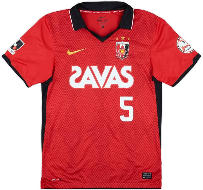 2011 Urawa Red Diamonds Match Issue Signed Home Shirt Shunki #5