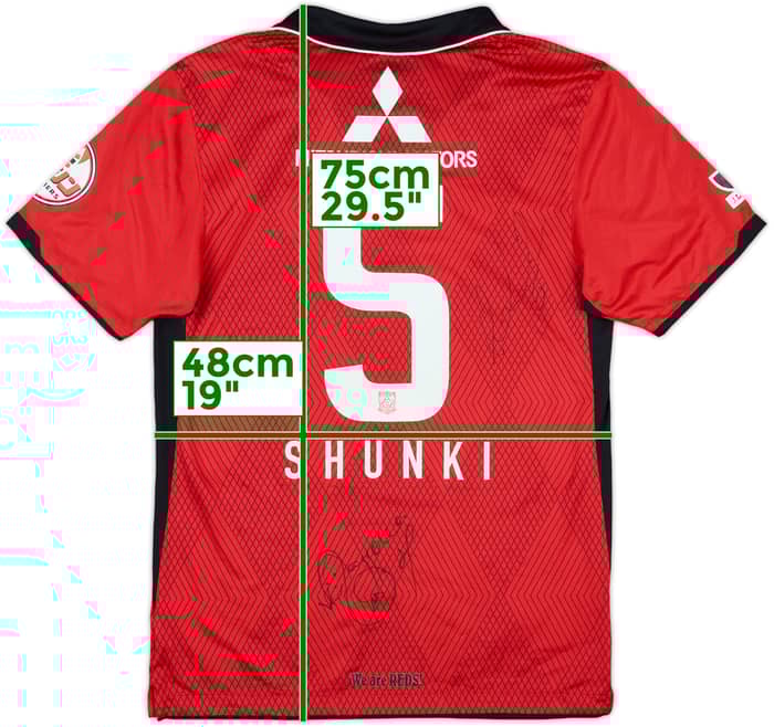 2011 Urawa Red Diamonds Match Issue Signed Home Shirt Shunki #5