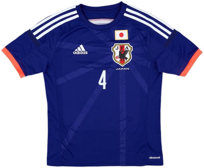 2013-15 Japan Home Shirt Honda #4 - 7/10 - (XL.Boys)