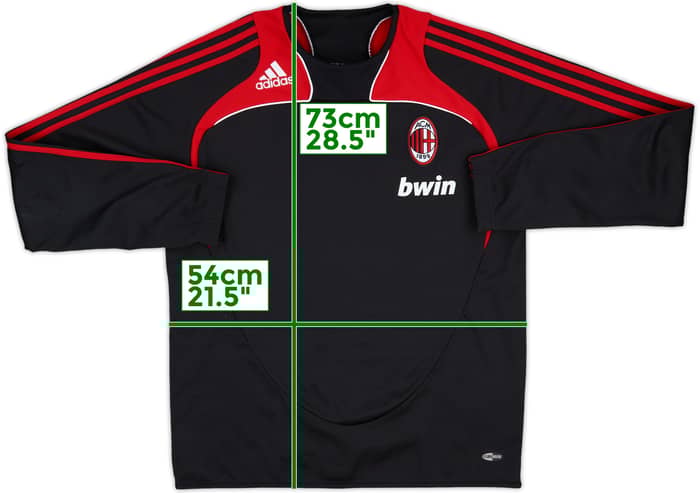 2008-09 AC Milan adidas Sweat Top - 8/10 - (M/L)