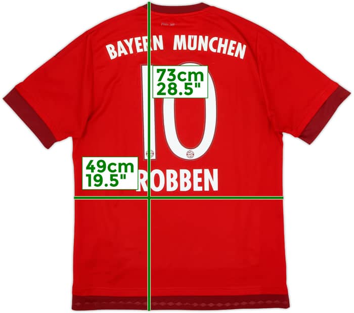 2015-16 Bayern Munich Home Shirt Robben #10 - 5/10 - (M)