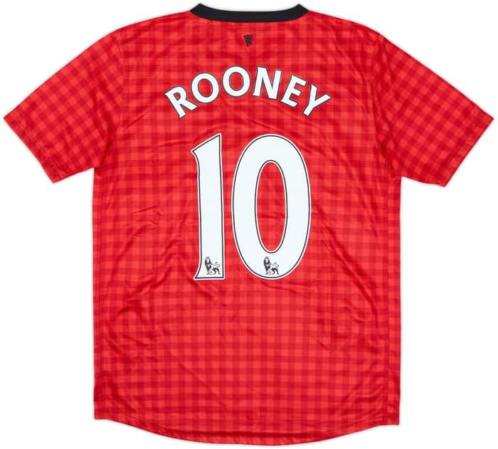 2012-13 Manchester United Home Shirt Rooney #10 - 8/10 - (13-15 Years)