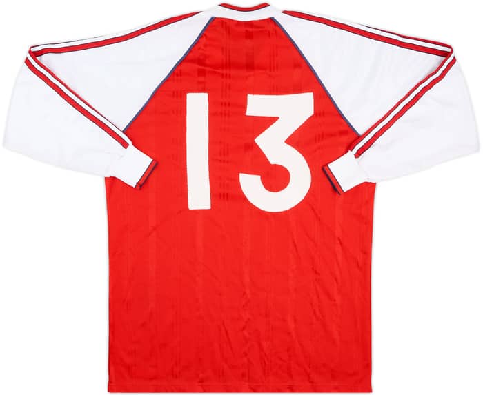 1988-90 Arsenal Match Issue Home L/S Shirt #13