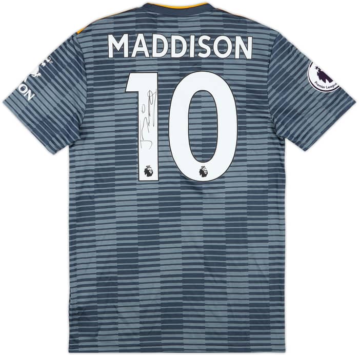 2018-19 Leicester Match Issue Signed Away Shirt Maddison #10