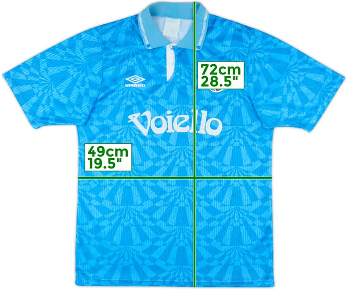 1991-93 Napoli Match Issue Home Shirt #14