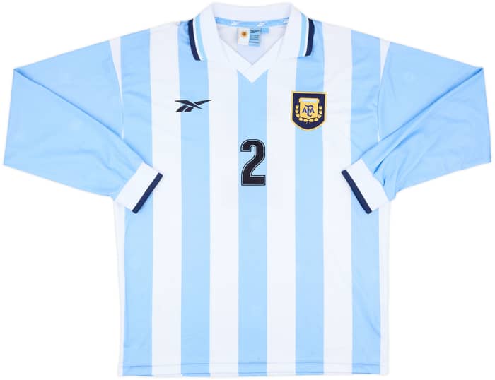 1999-00 Argentina Match Issue Home L/S Shirt #2