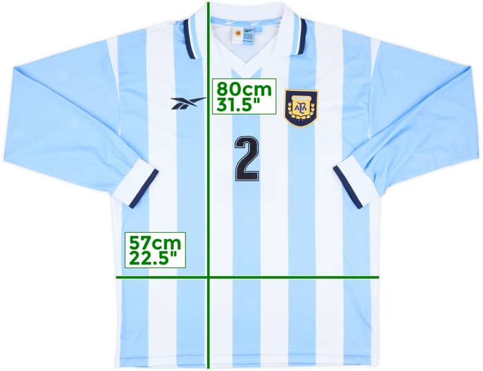 1999-00 Argentina Match Issue Home L/S Shirt #2