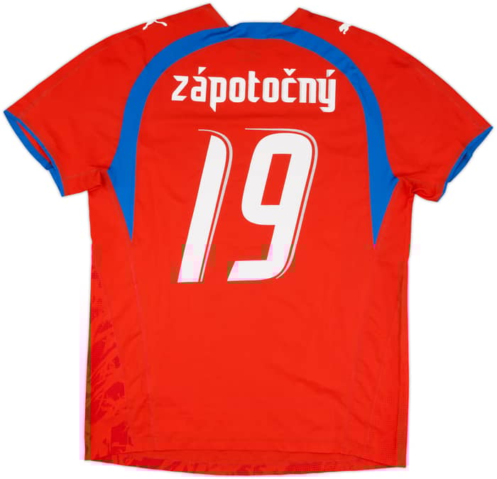 2006 Czech Republic Match Issue Home Shirt Zapotocny #19