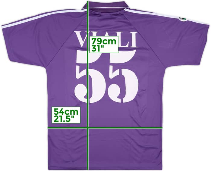 2004-05 Fiorentina Match Issue Home Shirt Viali #55