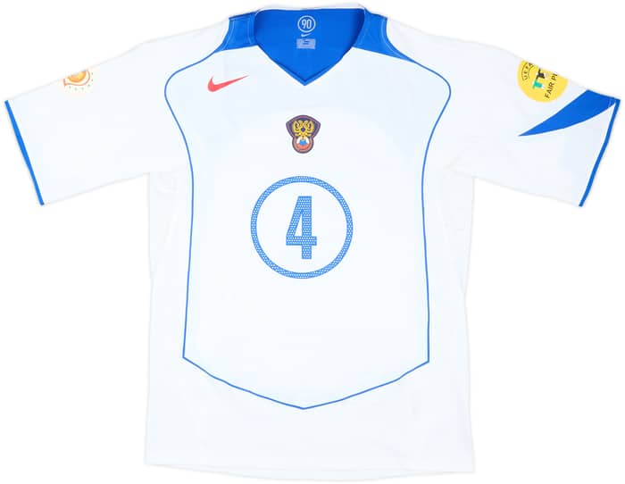 2004 Russia Match Issue Euro 2004 Home Shirt Smertin #4