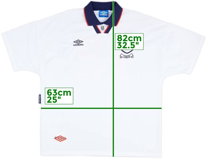 1993-94 England Youth Match Issue Home Shirt #12