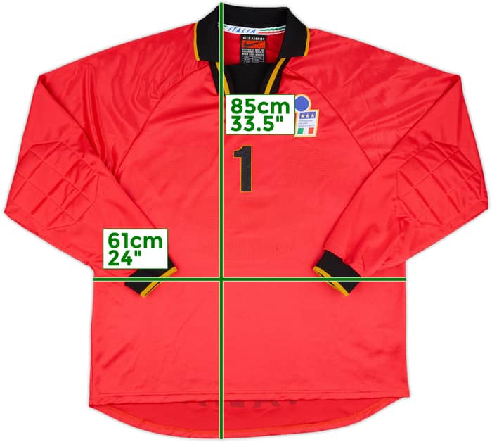 1996-97 Italy Player Issue GK Shirt #1 - 9/10 - (XL)