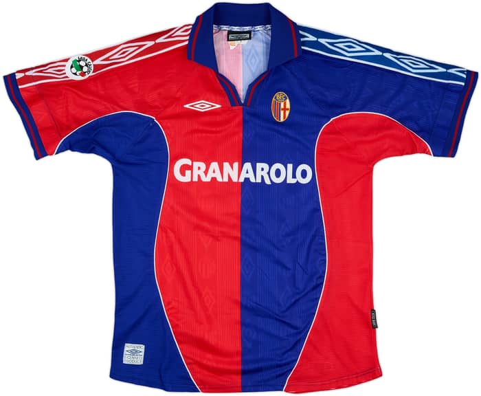 2000-01 Bologna Match Issue Home Shirt Cipriani #18