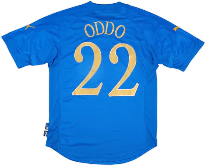 2004-06 Italy Home Shirt Oddo #22 - 7/10 - (L)