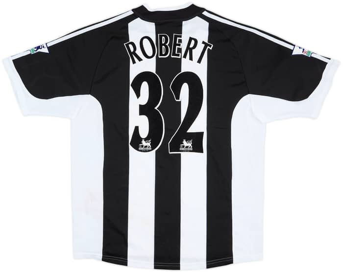 2002-03 Newcastle Match Worn Home Shirt Robert #32