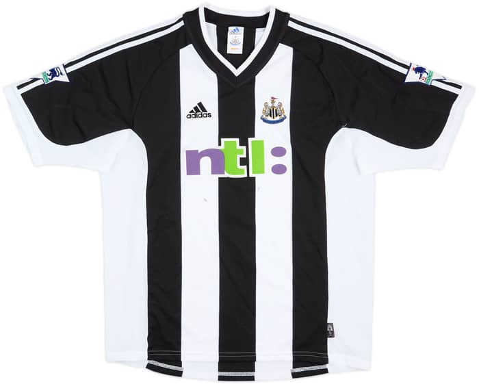 2002-03 Newcastle Match Worn Home Shirt Robert #32