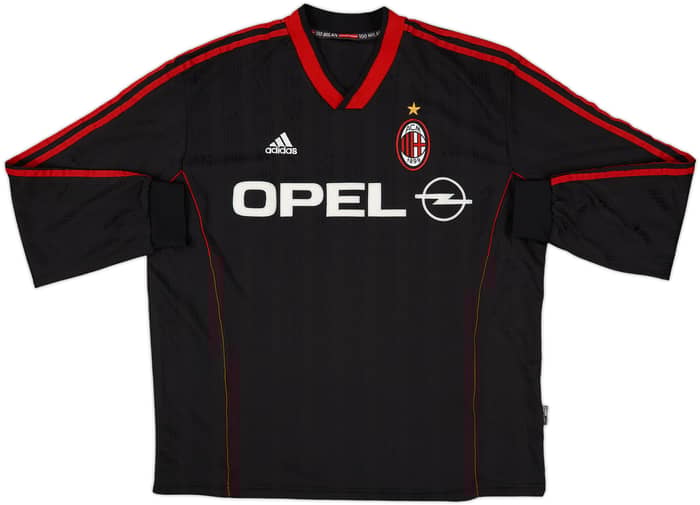 1999-00 AC Milan adidas Training L/S Shirt - 8/10 - (XXL)