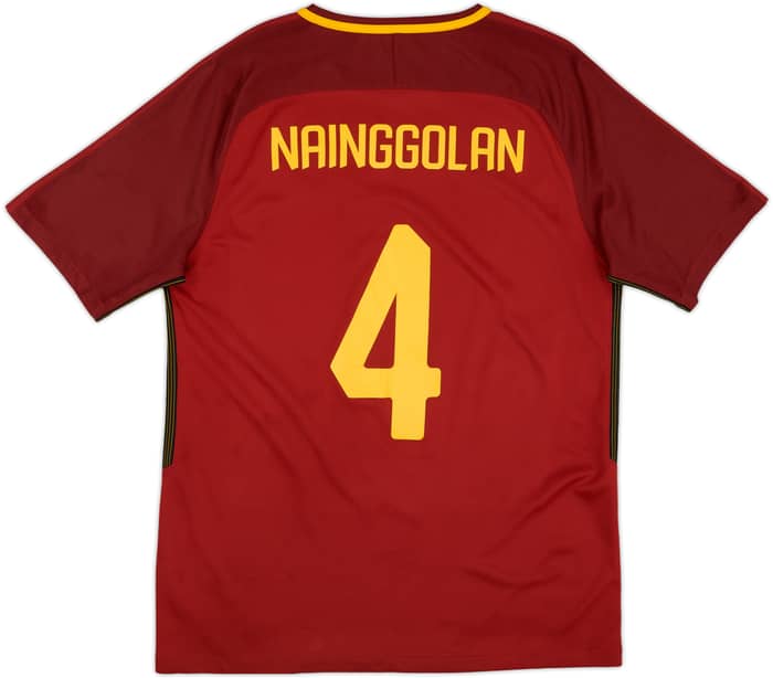 2017-18 Roma Home Shirt Nainggolan #4 - 7/10 - (L)
