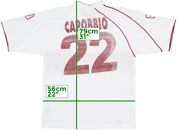 2005-06 Reggina Away Shirt Carobbio #22 - 5/10 - (XL)