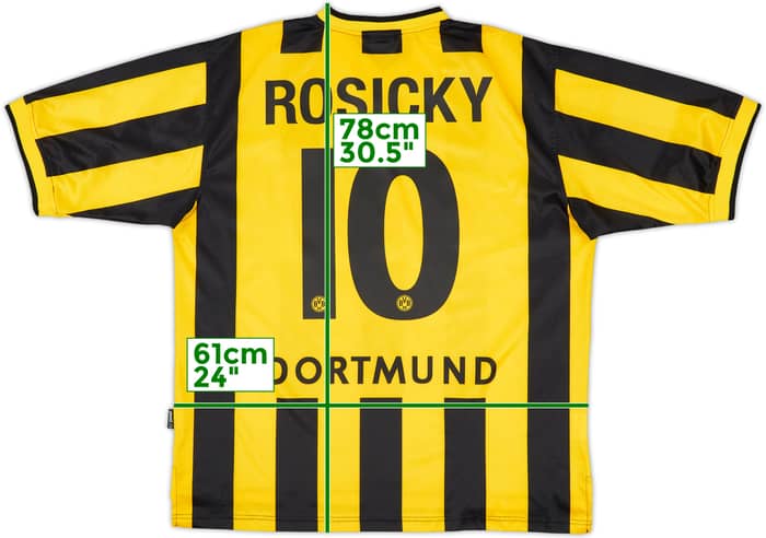 2000-02 Borussia Dortmund Home Shirt Rosicky #10 - 8/10 - (L)