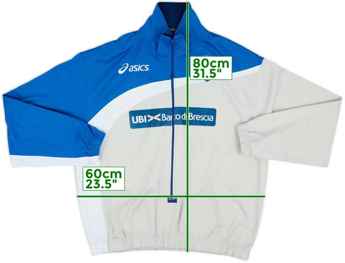 2007-08 Brescia Asics 3/4 Zip Training Top - 5/10 - (XXL)